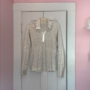 Long sleeve athletic top.